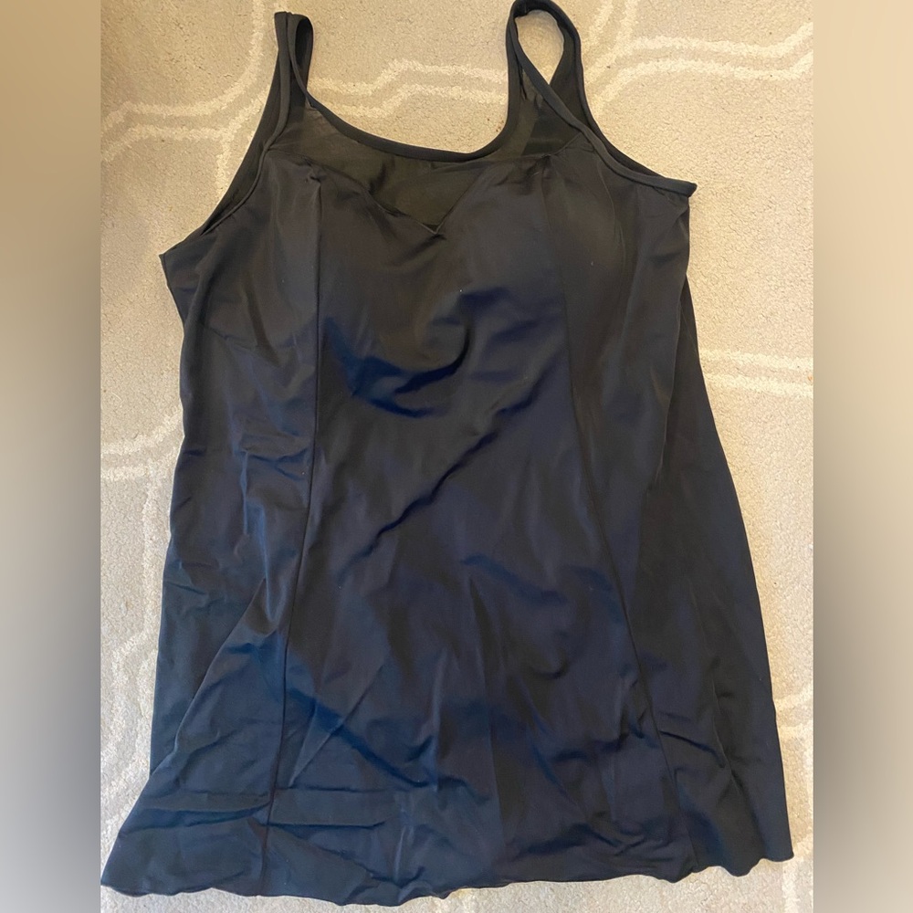 Swimsuits for All Black Swimdress Size 24